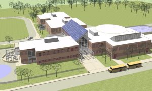 Article 1 - New School - Exterior View from Southeast