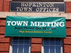 Special Town Meeting October 26, 2015