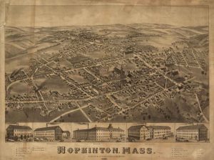 Hopkinton MA 1880 Map