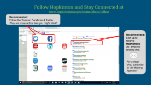 Follow Hopkinton and Stay Connected
