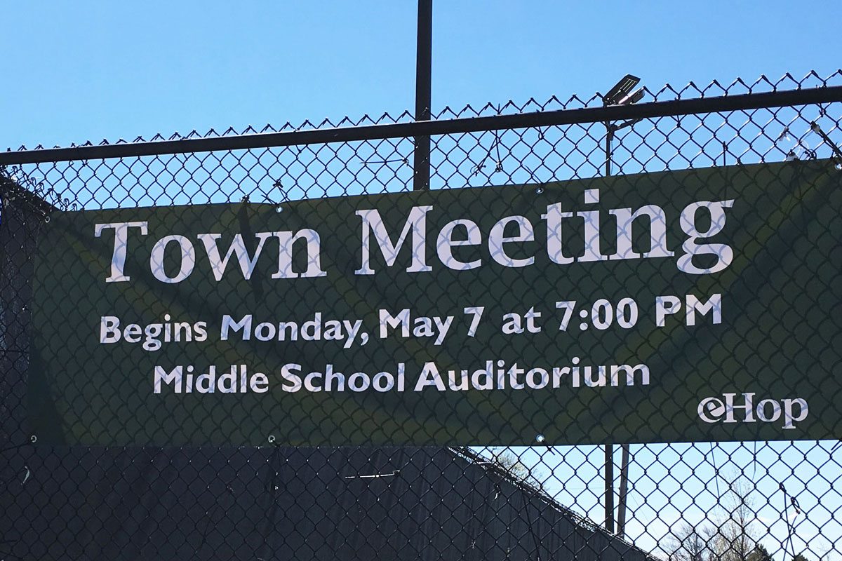 Town Meeting Begins Monday at 7:00 PM