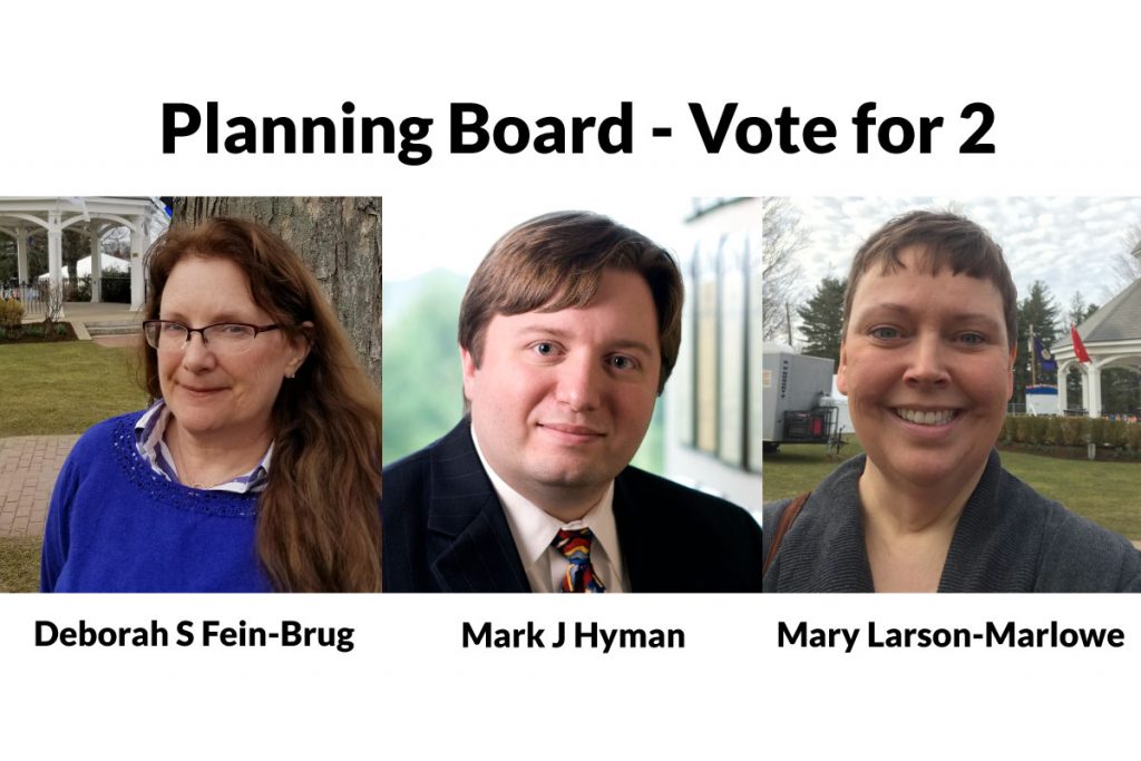 Learn More about the Planning Board Candidates eHop Hopkinton