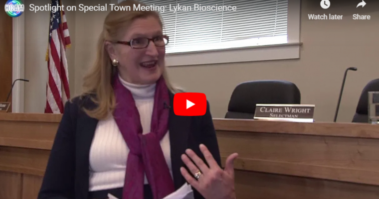 Special Town Meeting: An interview with Claire Wright, Chairman of the Board of Selectmen