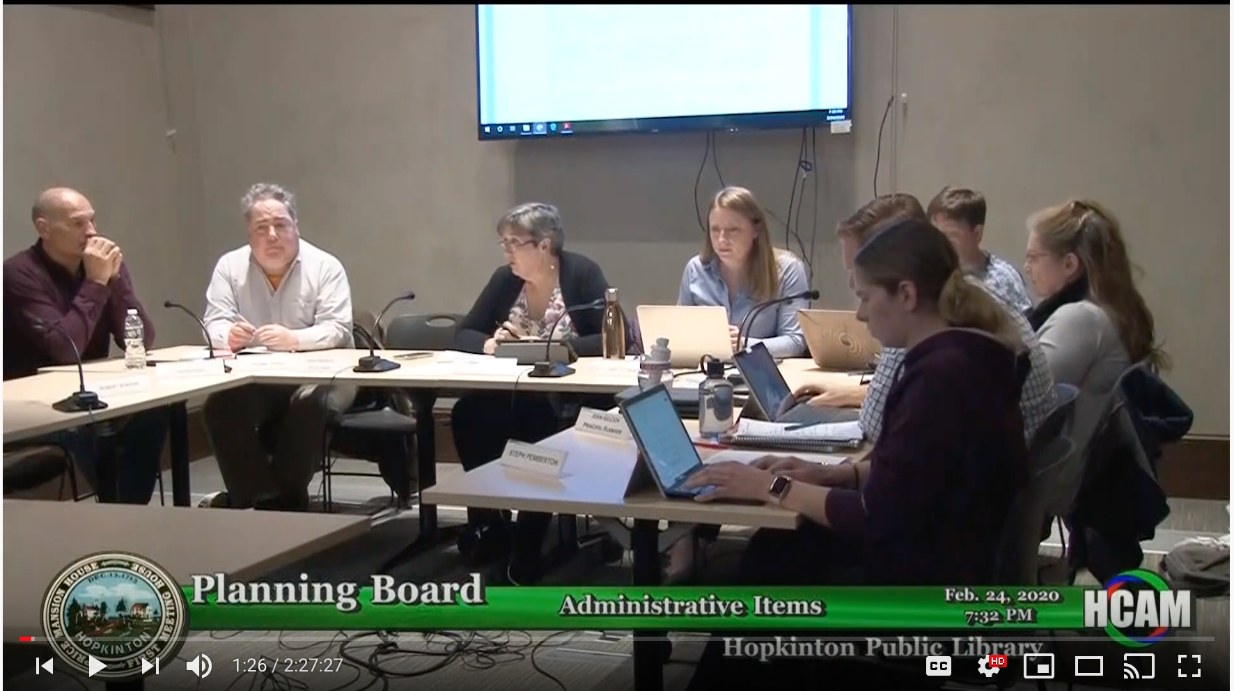 Planning Board Actions Taken 2/24/20