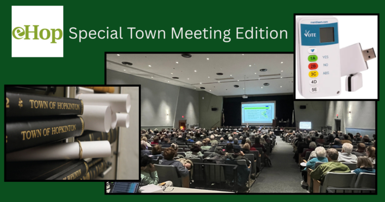 NEWS UPDATE – SPECIAL TOWN MEETING EDITION 